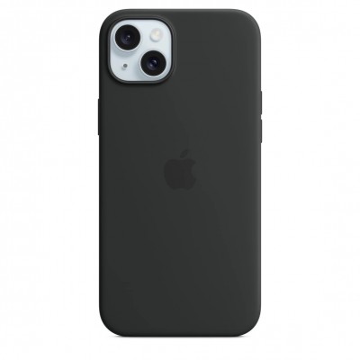 Чехол iPhone 15 Plus Silicone Case with MagSafe - Black (MT103)
