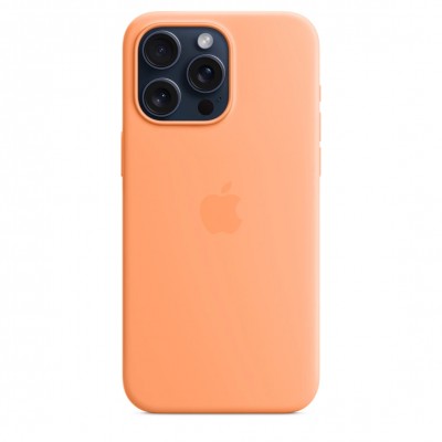 Чохол iPhone 15 Pro Max Silicone Case with MagSafe - Orange Sorbet (MT1W3)