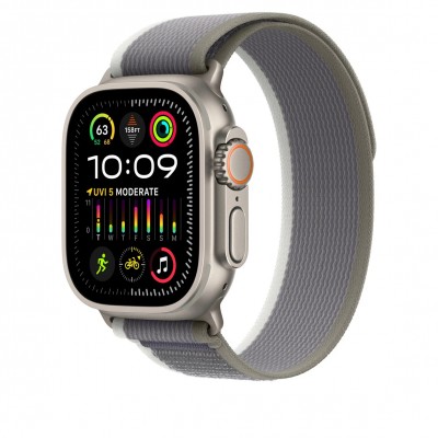 Apple Trail Loop Band S/M для Apple Watch 49mm - Green/Gray (MT5Y3)