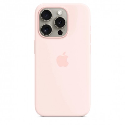 Чехол iPhone 15 Pro Silicone Case with MagSafe - Light Pink (MT1F3)