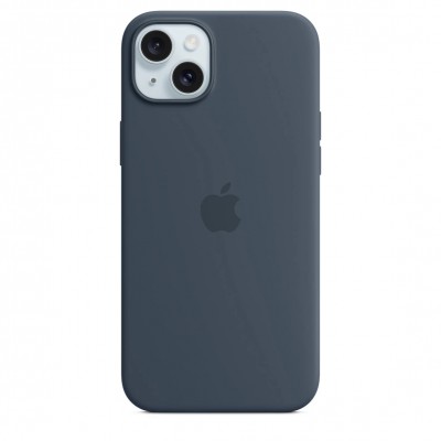 Чехол iPhone 15 Plus Silicone Case with MagSafe - Storm Blue (MT123)