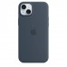Чехол iPhone 15 Plus Silicone Case with MagSafe - Storm Blue (MT123)