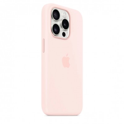 Чохол iPhone 15 Pro Silicone Case with MagSafe - Light Pink (MT1F3)