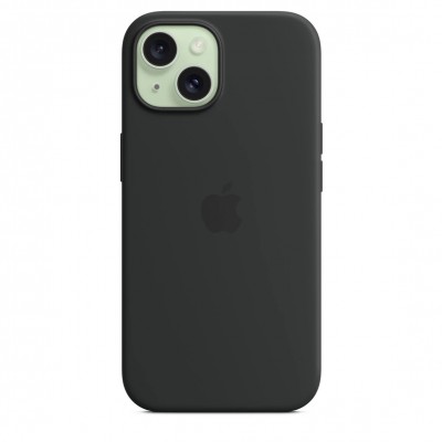 Чехол iPhone 15 Silicone Case with MagSafe - Black (MT0J3)