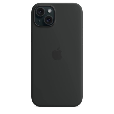 Чехол iPhone 15 Plus Silicone Case with MagSafe - Black (MT103)