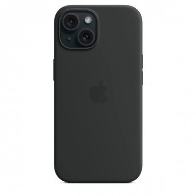 Чехол iPhone 15 Silicone Case with MagSafe - Black (MT0J3)