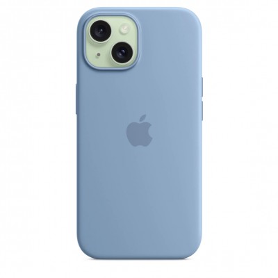 Чехол iPhone 15 Silicone Case with MagSafe - Winter Blue (MT0Y3)