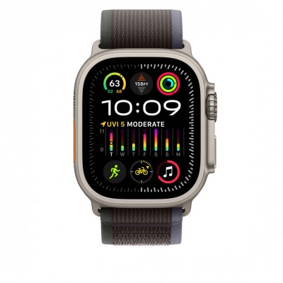 Apple Trail Loop Band S/M для Apple Watch 49mm - Blue/Black (MT613)