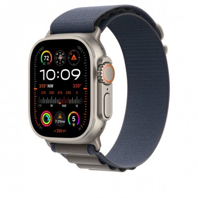 Apple Alpine Loop Band Small для Apple Watch 49mm - Blue (MT5J3)