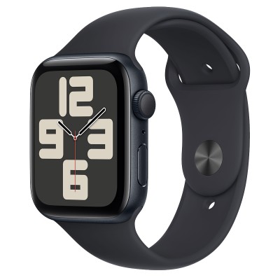 Apple Watch SE 2 GPS 44mm Midnight Aluminum Case with Midnight Sport Band - M/L (MRE93)