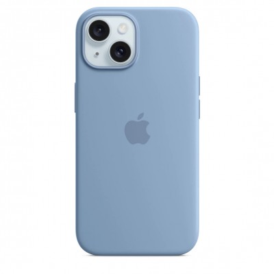 Чехол iPhone 15 Silicone Case with MagSafe - Winter Blue (MT0Y3)