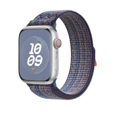 Apple Game Royal / Orange Nike Sport Loop для Apple Watch 42/44/45/49mm (MTL53)