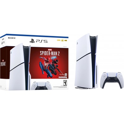 Стаціонарна ігрова приставка Sony PlayStation 5 Slim Blu-Ray 1TB - Marvel's Spider-Man 2 Bundle