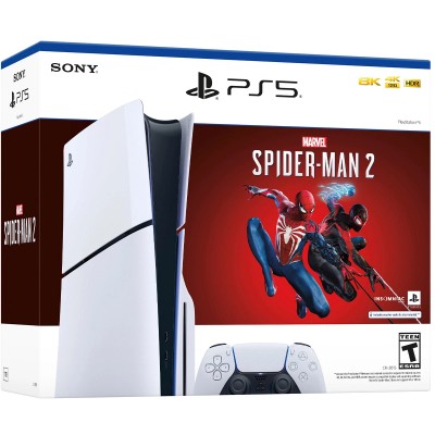 Стаціонарна ігрова приставка Sony PlayStation 5 Slim Blu-Ray 1TB - Marvel's Spider-Man 2 Bundle