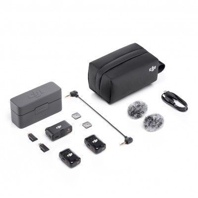 Мікрофонна радіосистема DJI Mic 2 [2 TX + 1 RX + Charging Case] (CP.RN.00000325.01, 6941565971364)