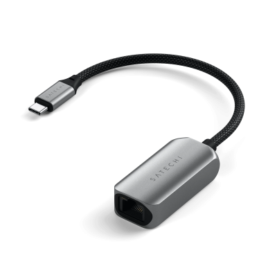 Переходник Satechi USB-C 2.5 Gigabit Ethernet Adapter Space Gray (ST-AE25M)