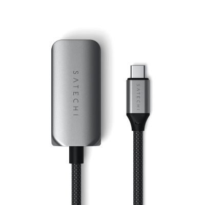 Переходник Satechi USB-C 2.5 Gigabit Ethernet Adapter Space Gray (ST-AE25M)