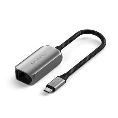 Перехідник Satechi USB-C 2.5 Gigabit Ethernet Adapter Space Gray (ST-AE25M)