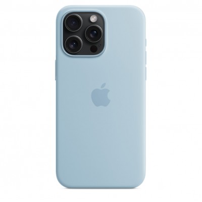 Чехол Apple iPhone 15 Pro Max Silicone Case with MagSafe - Light Blue (MWNR3)