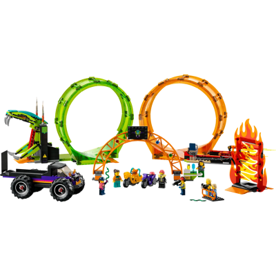 Блоковый конструктор LEGO Трюковая арена Двойная петля (60339)