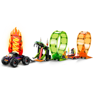 Блоковый конструктор LEGO Трюковая арена Двойная петля (60339)