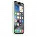 Чехол Apple iPhone 15 Pro Silicone Case with MagSafe - Soft Mint (MWNL3)