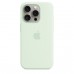 Чехол Apple iPhone 15 Pro Silicone Case with MagSafe - Soft Mint (MWNL3)