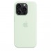 Чехол Apple iPhone 15 Pro Silicone Case with MagSafe - Soft Mint (MWNL3)