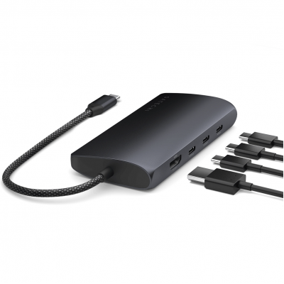 Адаптер Satechi USB-C Multiport Adapter 8K With Ethernet V3 - Midnight (ST-P8KED)