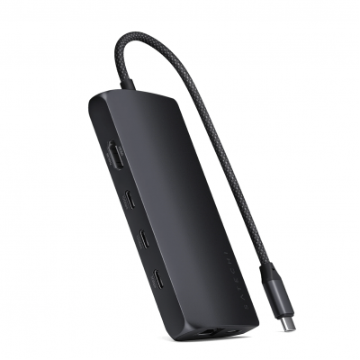 Адаптер Satechi USB-C Multiport Adapter 8K With Ethernet V3 - Midnight (ST-P8KED)
