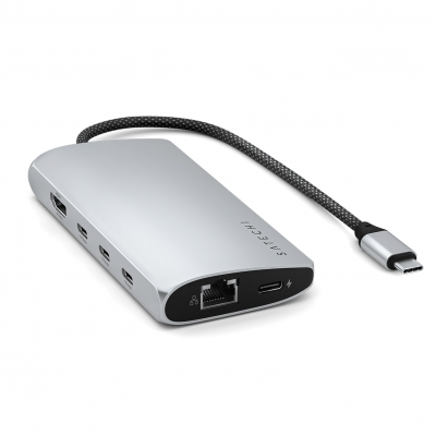 Адаптер Satechi USB-C Multiport Adapter 8K With Ethernet V3 - Silver (ST-P8KES)