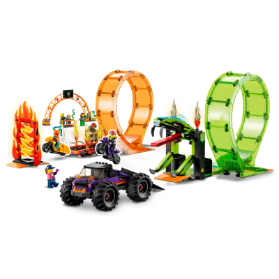 Блоковый конструктор LEGO Трюковая арена Двойная петля (60339)