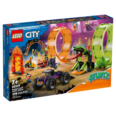 Блоковый конструктор LEGO Трюковая арена Двойная петля (60339)