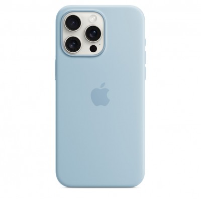 Чехол Apple iPhone 15 Pro Max Silicone Case with MagSafe - Light Blue (MWNR3)