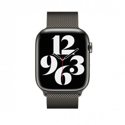 Ремінець Apple Milanese Loop Graphite (MTJQ3) для Apple Watch 42mm/44mm/45mm