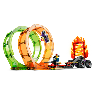 Блоковый конструктор LEGO Трюковая арена Двойная петля (60339)