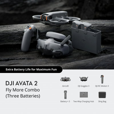 Квадрокоптер DJI Avata 2 Fly More Combo [Three Batteries] (CP.FP.00000151.02)