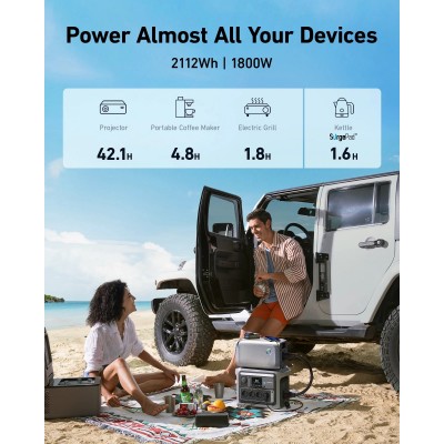 Комплект зарядної станції Anker SOLIX C1000+ Expansion Battery 2112Wh, 1800W