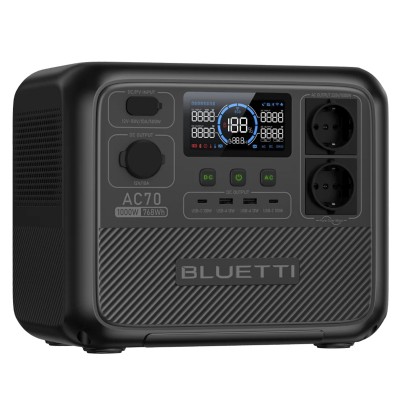 Портативная зарядная станция BLUETTI AC70 Portable Power Station 1000W, 768Wh