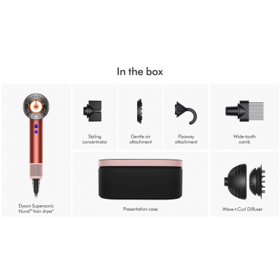 Фен для волос Dyson Supersonic HD16 Nural - Strawberry Bronze/Blush Pink (561725-01) EU