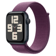 Apple Watch SE 2 2024 GPS 44mm Midnight Aluminum Case with Ink Sport Loop One Size (MXEP3)