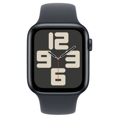 Apple Watch SE 2 2024 GPS 44mm Midnight Aluminum Case with Midnight Sport Band - M/L (MXEK3)