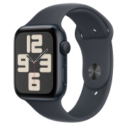 Apple Watch SE 2 2024 GPS 44mm Midnight Aluminum Case with Midnight Sport Band - S/M (MXEJ3)