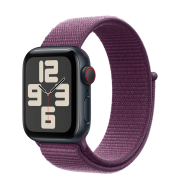 Apple Watch SE 2 2024 GPS + Cellular 40 mm Midnight Aluminum Case with Ink Sport Loop (MXFQ3, MXGA3)