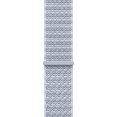 Apple Watch SE 2 2024 GPS + Cellular 40mm Silver Aluminum Case with Blue Cloud Sport Loop (MYJ83, MXGE3)