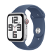 Apple Watch SE 2 2024 GPS + Cellular 40mm Silver Aluminum Case with Denim Sport Band - M/L (MXFW3, MXGG3)