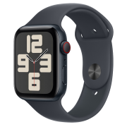 Apple Watch SE 2 2024 GPS + Cellular 44mm Midnight Aluminum Case with Midnight Sport Band - S/M (MXG13, MXGL3)