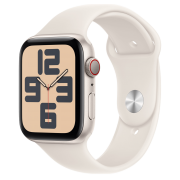 Apple Watch SE 2 2024 GPS + Cellular 44mm Starlight Aluminum Case with Starlight Sport Band - M/L (MXG83, MXGU3)