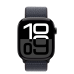 Apple Watch Series 10 GPS 46mm Jet Black Aluminum Case with Ink Sport Loop (MWWR3)
