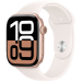 Apple Watch Series 10 GPS 46mm Rose Gold Aluminum Case with Light Blush Sport Band - M/L (MWWU3)